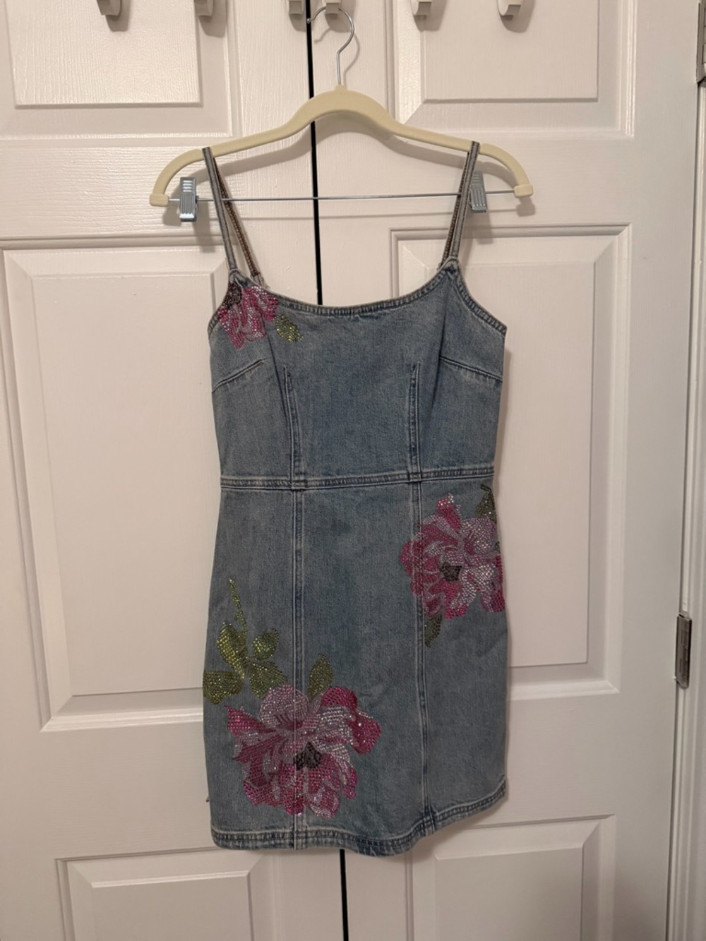 Steve Madden Denim Rhinestone Dress - Picture 2 of 4